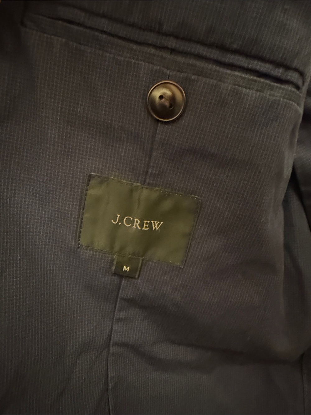 J.Crew Men's Bowery Cotton Suit Blazer and Trousers - Classic Navy - Picture 6 of 7